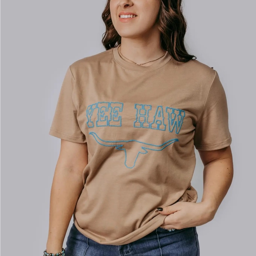 Tan Yee Haw Graphic T-Shirt